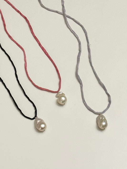Perle Cord Necklace - BEBE ROUGE